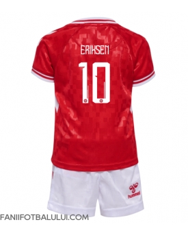 Danemarca Christian Eriksen #10 Echipament de Fotbal Replică European 2024 Copii Acasa (+ Șorturi)